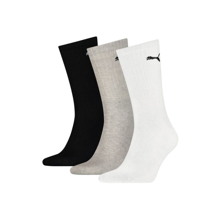 Puma Socken unisex 3er Pack, schwarz-weiss-grau, 35-38 von Puma