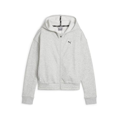 Puma Train Favorite Fleece Full Zip - light gray heather (Grösse: L) von Puma