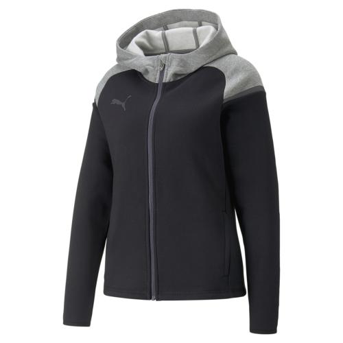 Puma teamCUP Casuals Hooded Jkt Wmn - puma black (Grösse: M) von Puma