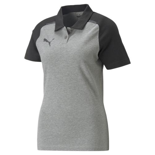 Puma teamCUP Casuals Polo Wmn - medium gray heather (Grösse: M) von Puma