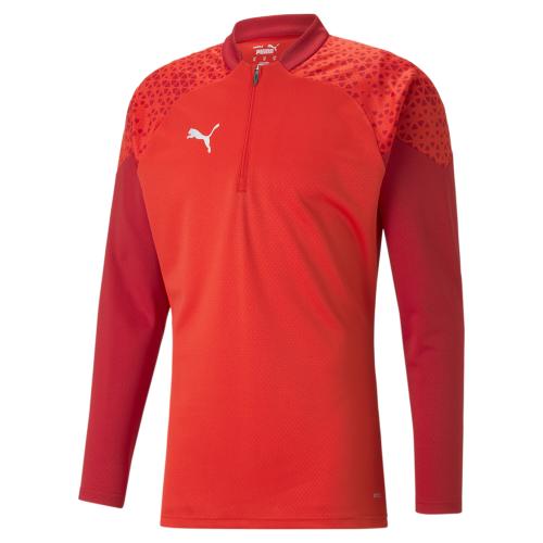 Puma teamCUP Training 1/4 Zip Top - puma red (Grösse: 3XL) von Puma