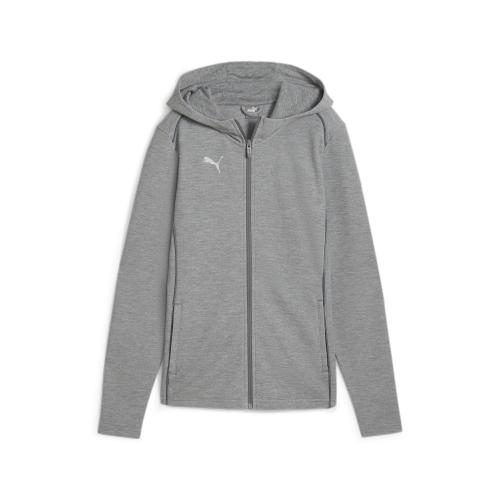 Puma teamFINAL Casuals Hooded Jkt Wmn - medium gray heather (Grösse: L) von Puma