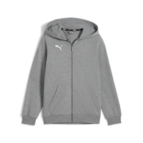 Puma teamGOAL Casuals Hooded Jacket Jr - medium gray heather (Grösse: 152) von Puma