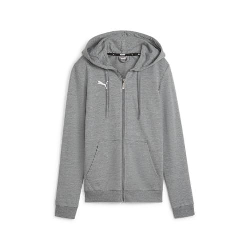 Puma teamGOAL Casuals Hooded Jacket Wmn - medium gray heather (Grösse: L) von Puma