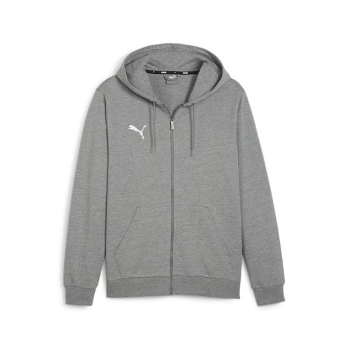 Puma teamGOAL Casuals Hooded Jacket - medium gray heather (Grösse: S) von Puma