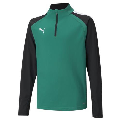 Puma teamLIGA 1/4 Zip Top Jr - Pepper Green-Puma Black (Grösse: 152) von Puma