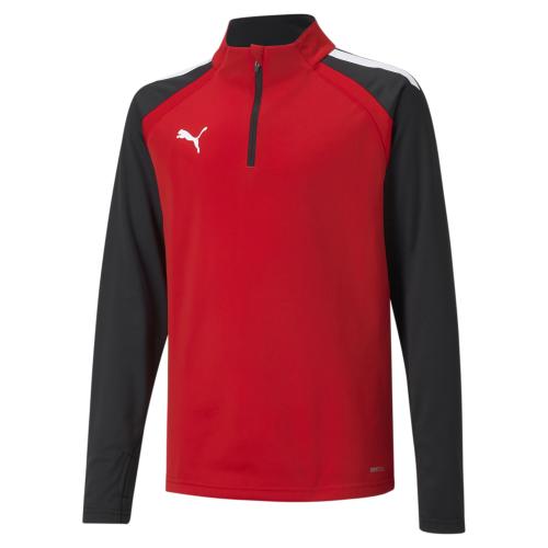 Puma teamLIGA 1/4 Zip Top Jr - Puma Red-Puma Black (Grösse: 152) von Puma