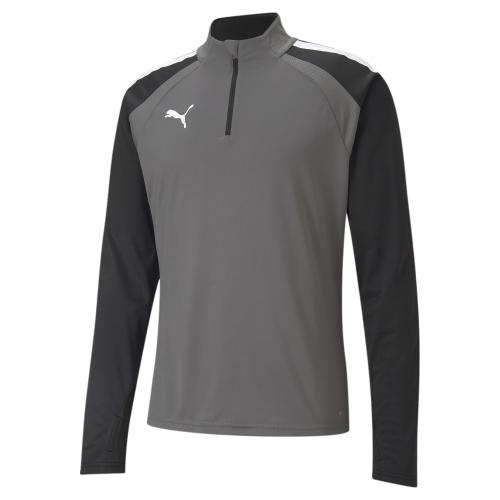 Puma teamLIGA 1/4 Zip Top - Smoked Pearl-Puma White (Grösse: S) von Puma