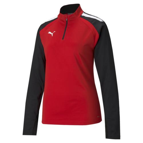 Puma teamLIGA 1/4 Zip Top W - puma red (Grösse: M) von Puma