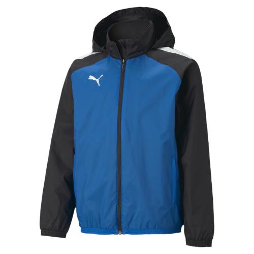 Puma teamLIGA All Weather Jkt Jr - Electric Blue Lemonade-Puma Black (Grösse: 164) von Puma