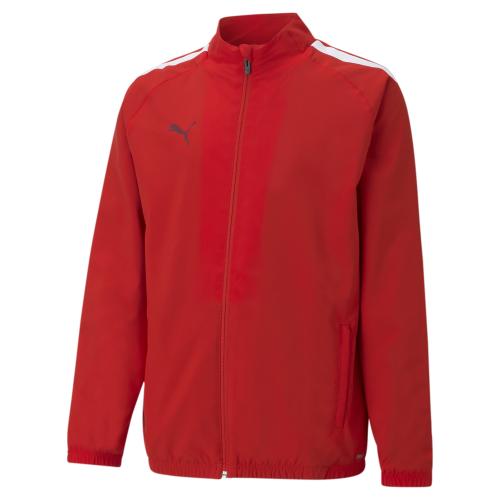 Puma teamLIGA Sideline Jkt Jr - Puma Red-Puma White (Grösse: 116) von Puma