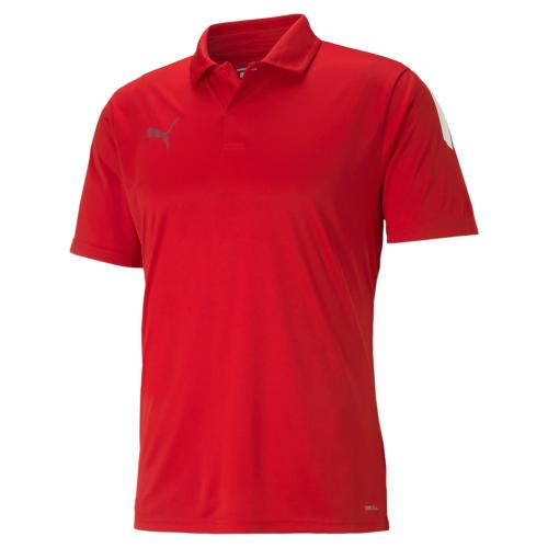 Puma teamLIGA Sideline Polo - Puma Red-Puma White (Grösse: S) von Puma