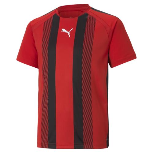 Puma teamLIGA Striped Jersey Jr - Puma Red-Puma Black-Puma White (Grösse: 176) von Puma