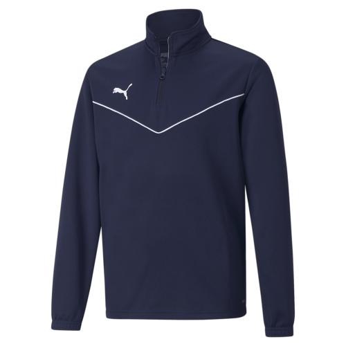 Puma teamRISE 1/4 Zip Top Jr - Peacoat-Puma White (Grösse: 176) von Puma