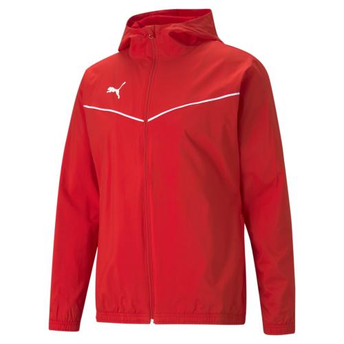 Puma teamRISE All Weather Jacket - Puma Red-Puma White (Grösse: M) von Puma