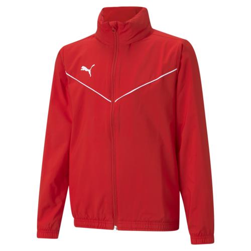 Puma teamRISE All Weather Jkt Jr - Puma Red-Puma White (Grösse: 140) von Puma