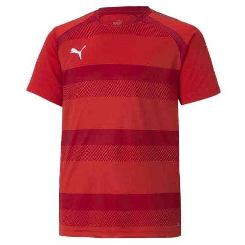 Puma teamVISION Jersey Jr - Puma Red-Chili Pepper-Puma White (Grösse: 128) von Puma