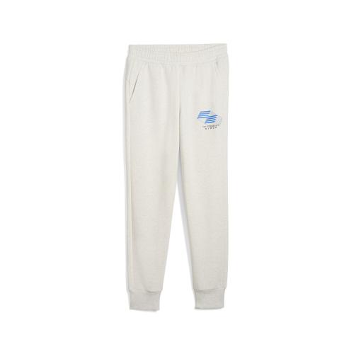 Puma x HYROX Logo Pants FL - puma white heather (Grösse: L) von Puma