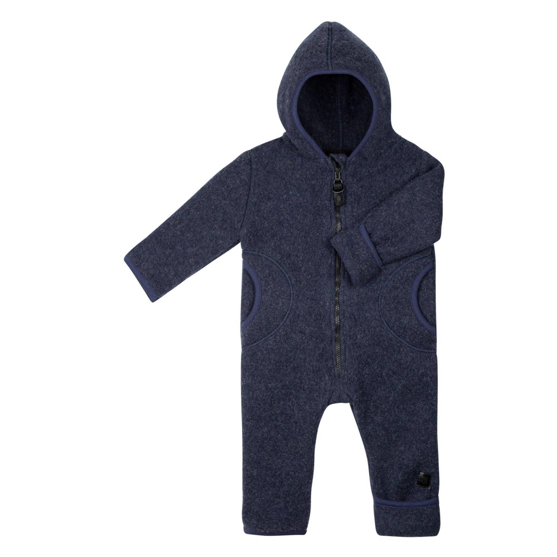 Baby Fleeceoverall Marine Unisex Blau 86/92 von Pure Pure