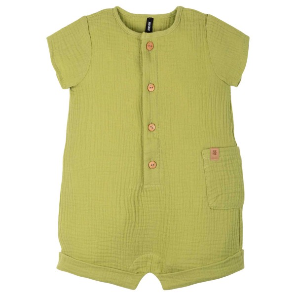 Pure Pure - Baby's Jumper Mull - Jumpsuit Gr 62 oliv/gelb von Pure Pure