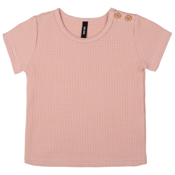 Pure Pure - Baby's T-Shirt Waffle - T-Shirt Gr 62;68;74;80 blau;orange;rosa von Pure Pure