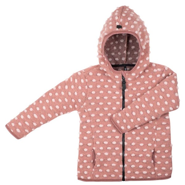 Pure Pure - Kid's Kapuzenjacke Walk - Wolljacke Gr 122/128 rosa von Pure Pure