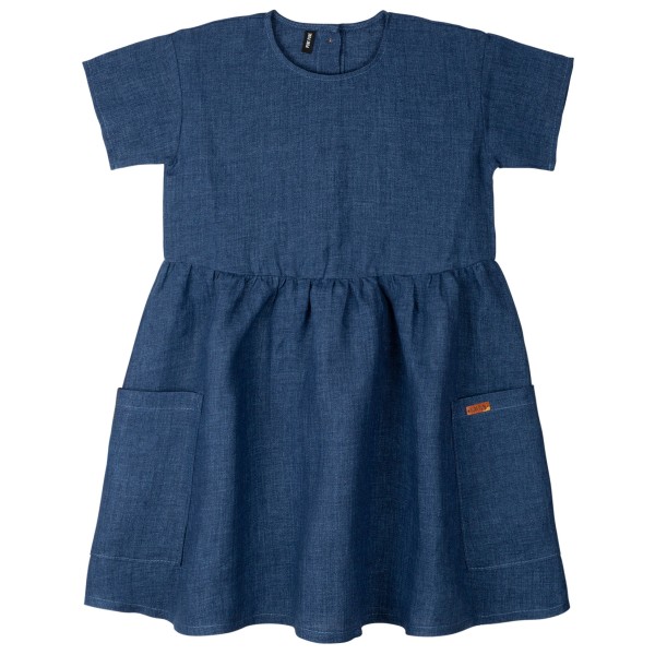 Pure Pure - Kid's Kleid Leinen - Kleid Gr 92 blau von Pure Pure