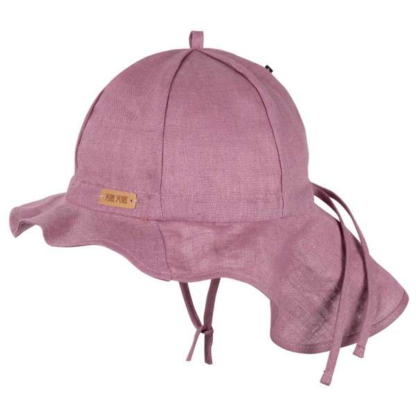 Pure Pure - Kid's Mini-Nackenschutz Leinen - Cap Gr 49 cm rosa von Pure Pure