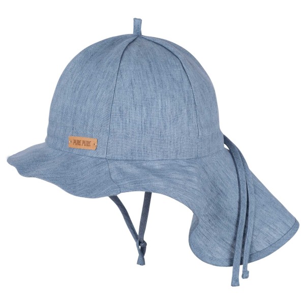 Pure Pure - Kid's Mini-Nackenschutz Leinen - Cap Gr 55 cm grau Pure Pure - Kid's Mini-Nackenschutz Leinen - Cap Gr 55 cm grau von Pure Pure