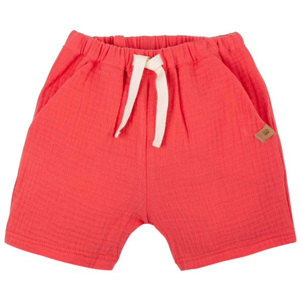 Pure Pure - Kid's Mini-Shorts Mull Uni - Shorts Gr 110/116 rot von Pure Pure