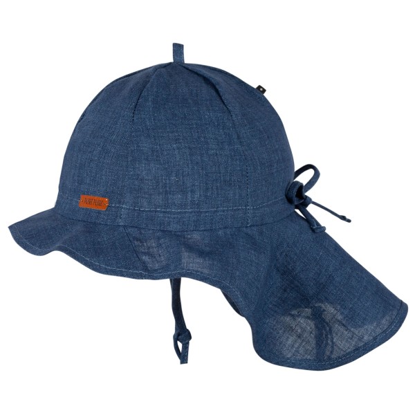 Pure Pure - Kid's Nackenschutz Leinen - Cap Gr 45 cm blau von Pure Pure