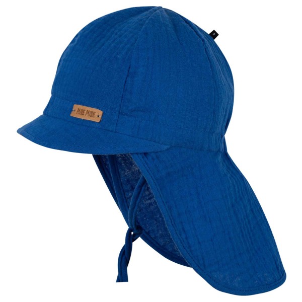 Pure Pure - Kid's Nackenschutz Mull - Cap Gr 43 cm blau von Pure Pure