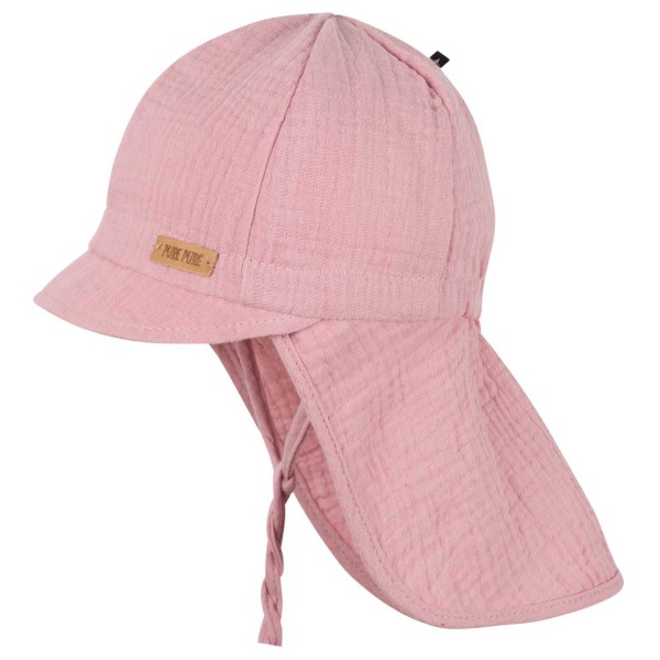 Pure Pure - Kid's Nackenschutz Mull - Cap Gr 43 cm rosa von Pure Pure