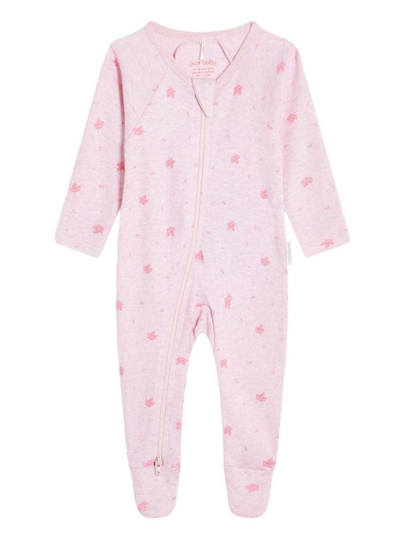 Purebaby zipped grow suit - Pink von Purebaby