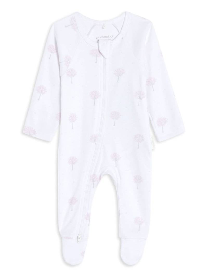 Purebaby zipped grow suit - White von Purebaby