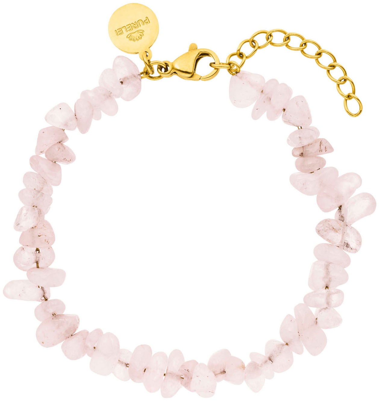 Purelei Armband »Schmuck Geschenk Rose Quartz Armschmuck Armkette, 23381«, mit Rosenquarz von Purelei