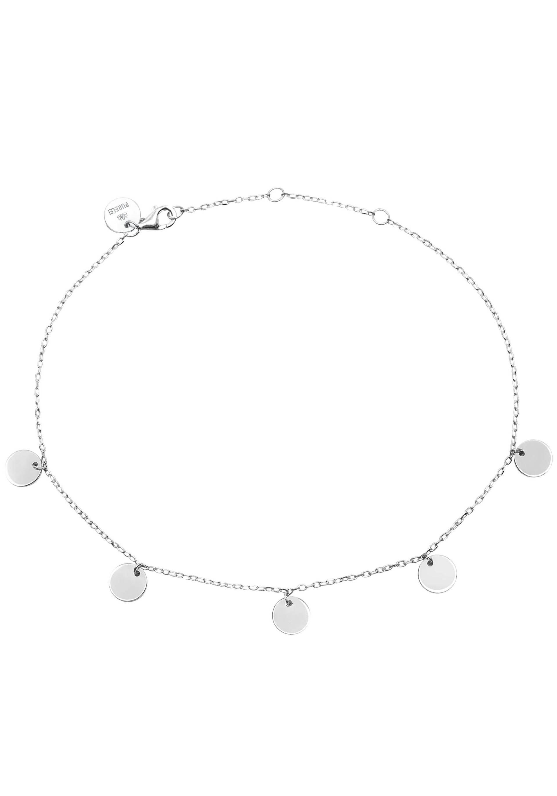 Purelei Fusskette mit Anhänger »Schmuck Geschenk Kalea, Plättchen, Kreis, rund, bracelet-anklet-kalea« von Purelei