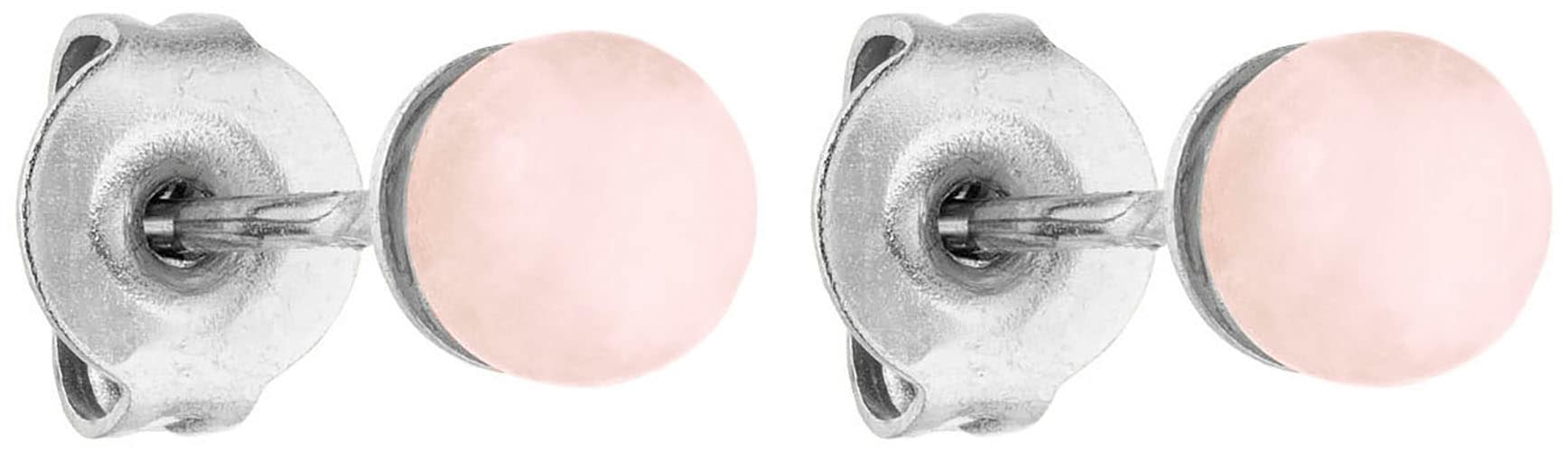 Purelei Paar Ohrstecker »Schmuck Geschenk Rose Quartz Ohrringe, 23381«, mit Rosenquarz von Purelei