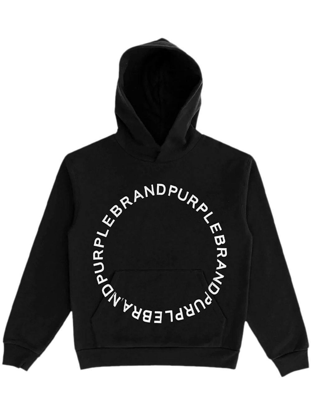 Purple Brand Circle Wordmark hoodie - Black von Purple Brand