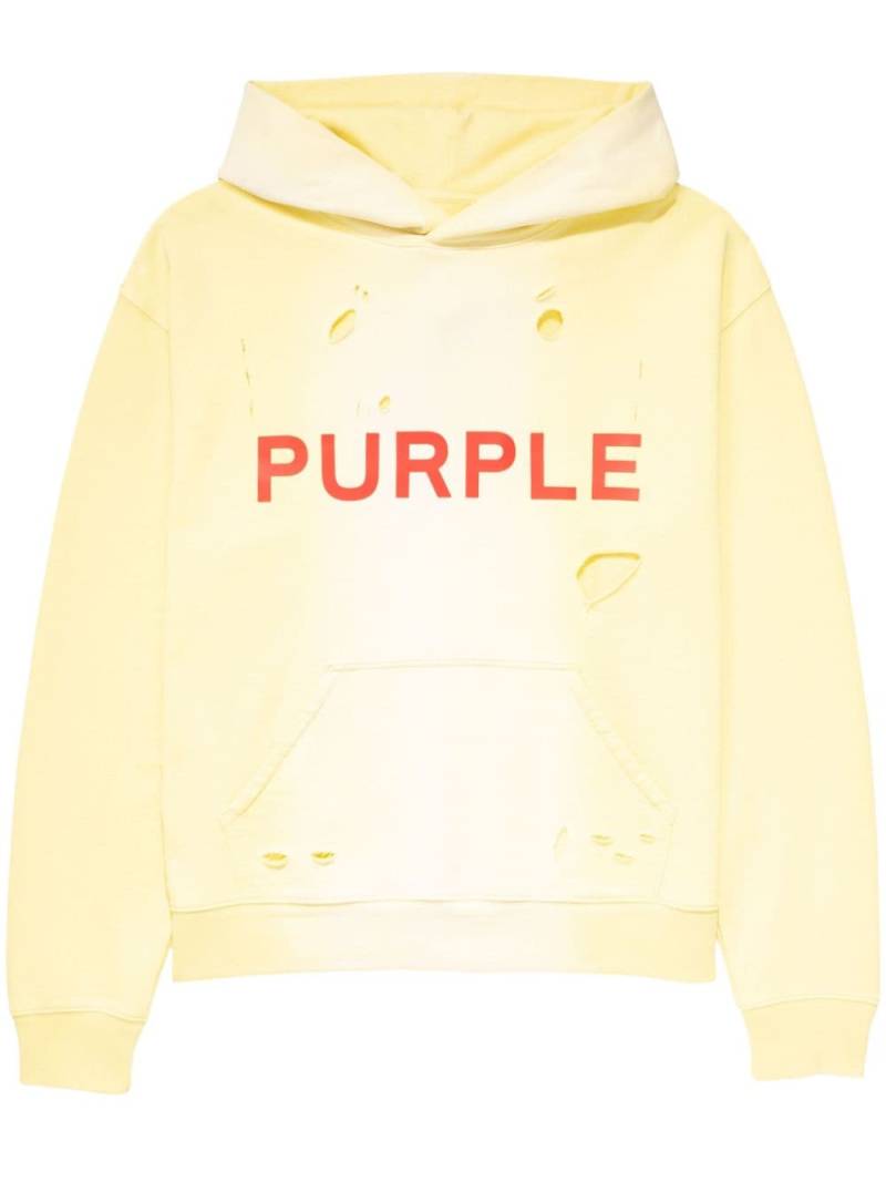 Purple Brand French Terry PO hoodie - Yellow von Purple Brand