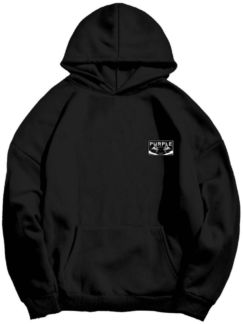 Purple Brand Oversized Bloom Hoodie 'Black' "Black" von Purple Brand