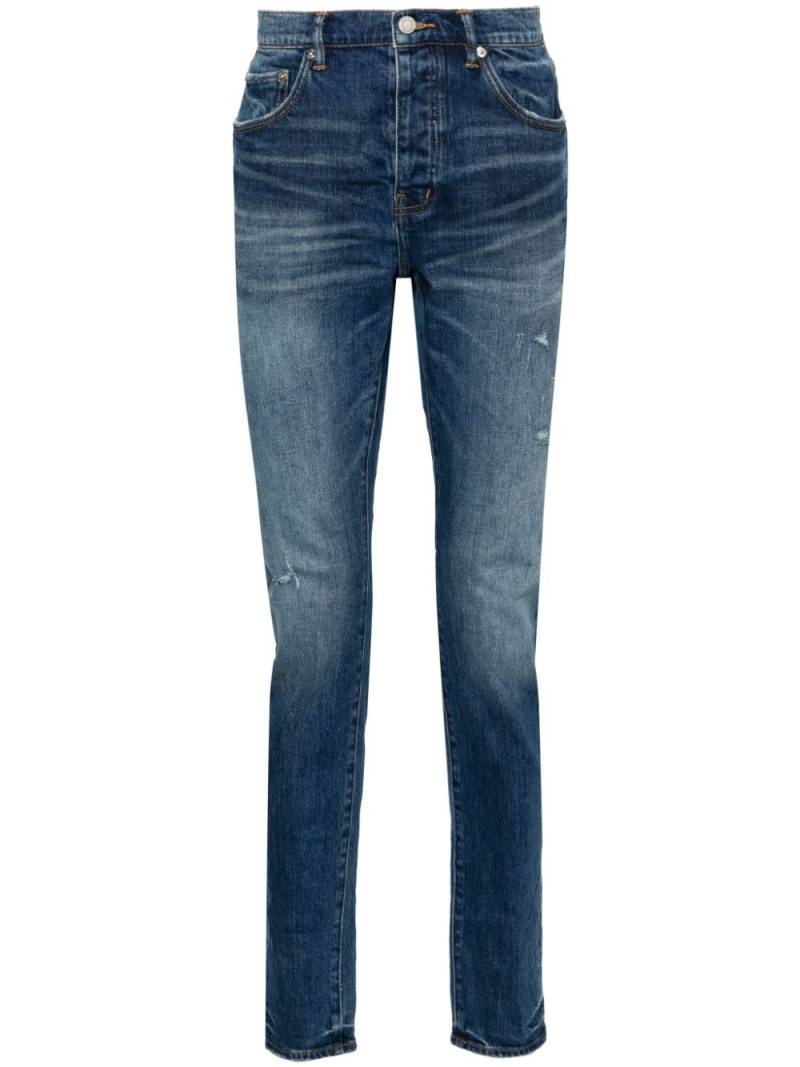 Purple Brand P001 low-rise slim-fit jeans - Blue von Purple Brand