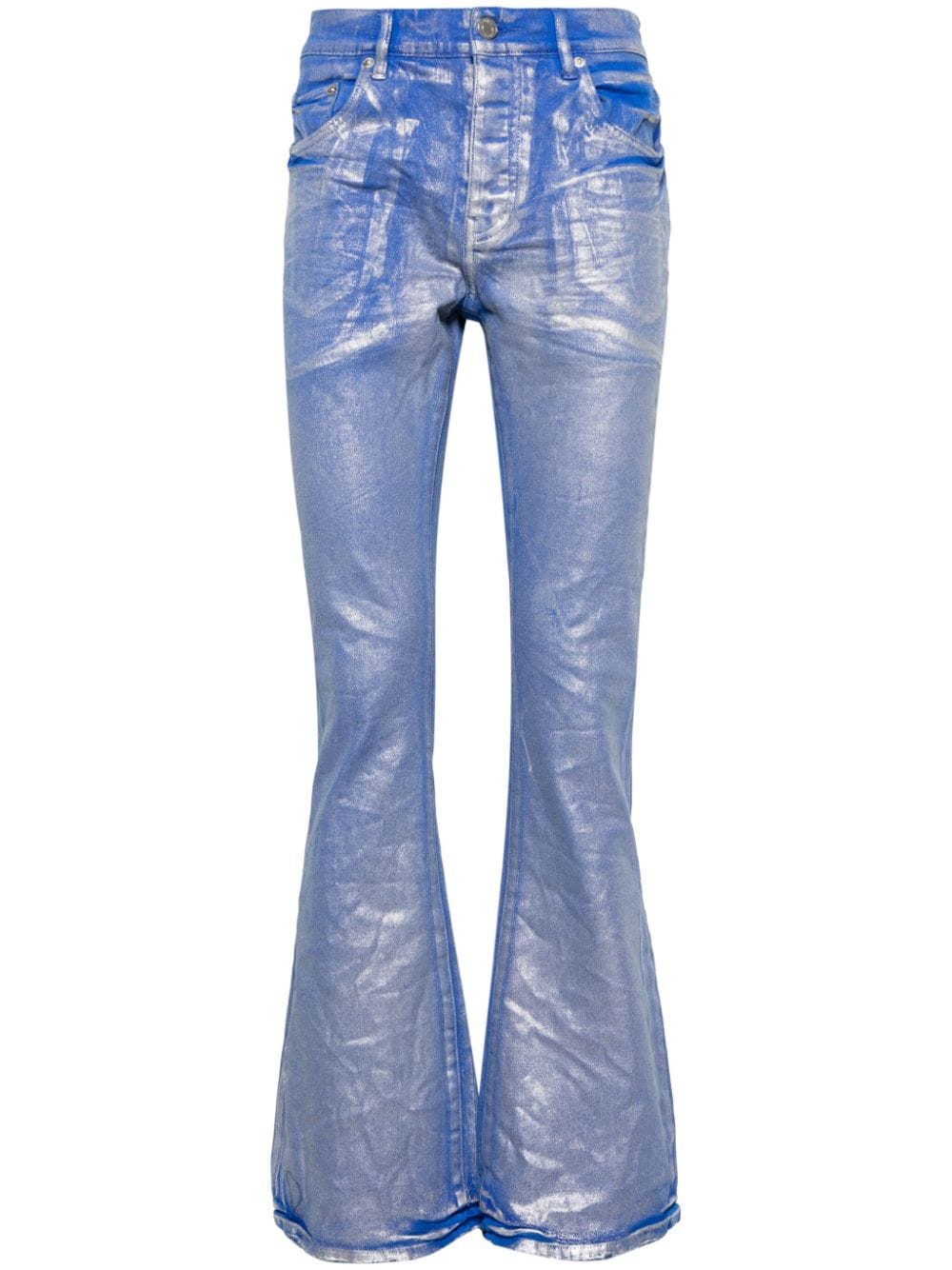 Purple Brand P004 mid-rise flared jeans - Blue von Purple Brand