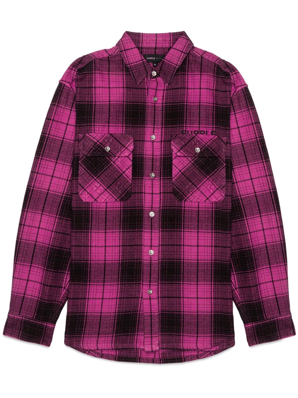 Purple Brand checked cotton shirt - Pink von Purple Brand