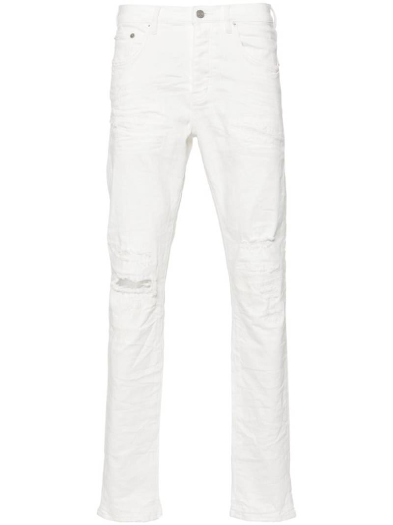 Purple Brand distressed skinny jeans - White von Purple Brand