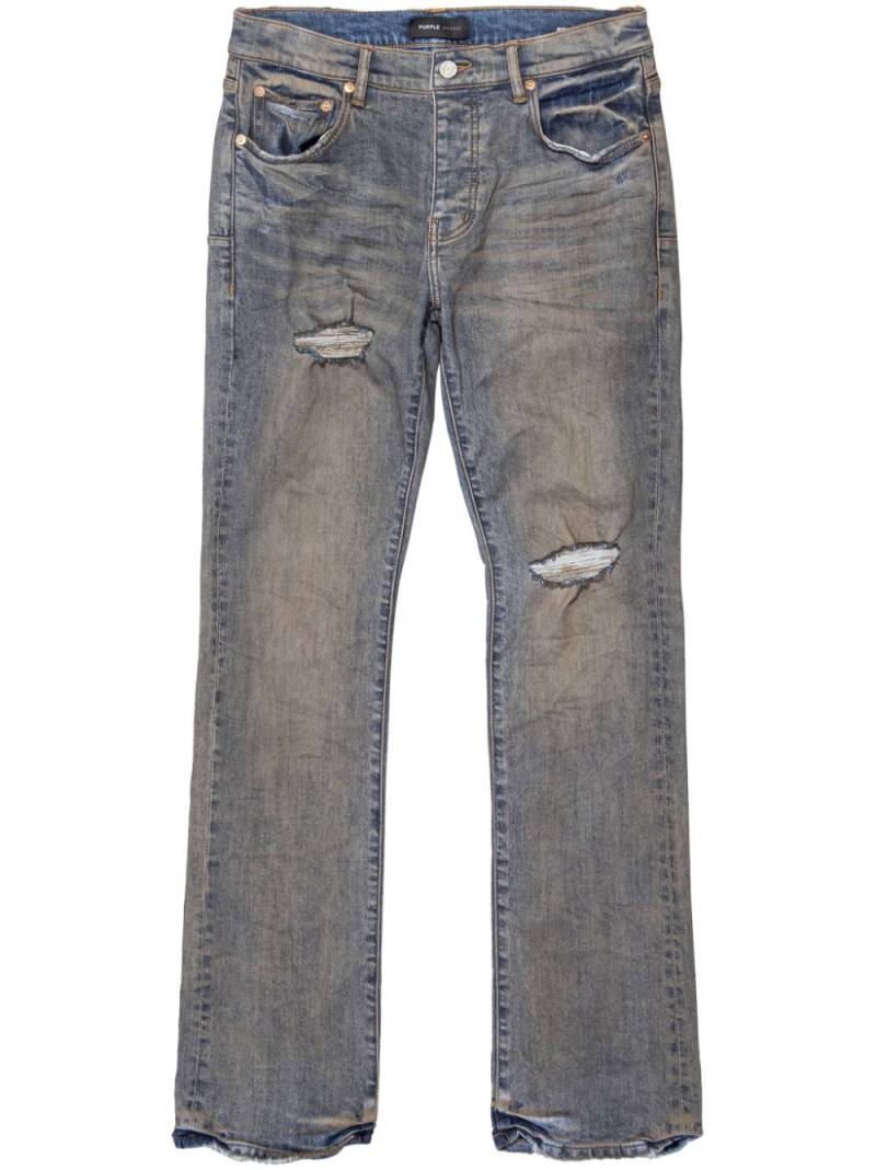 Purple Brand distressed straight-leg jeans - Blue von Purple Brand