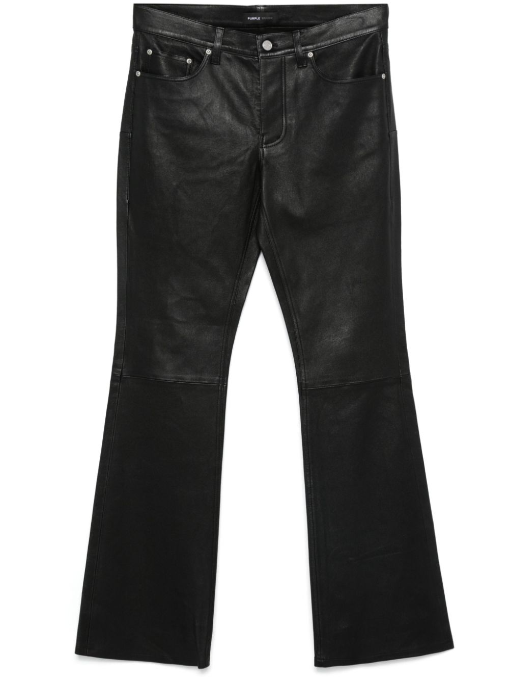 Purple Brand leather trousers - Black von Purple Brand