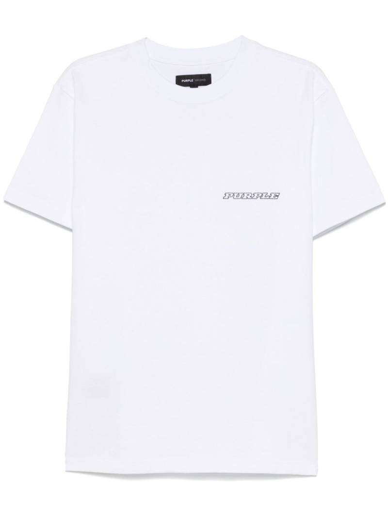 Purple Brand logo-print T-shirt - White von Purple Brand