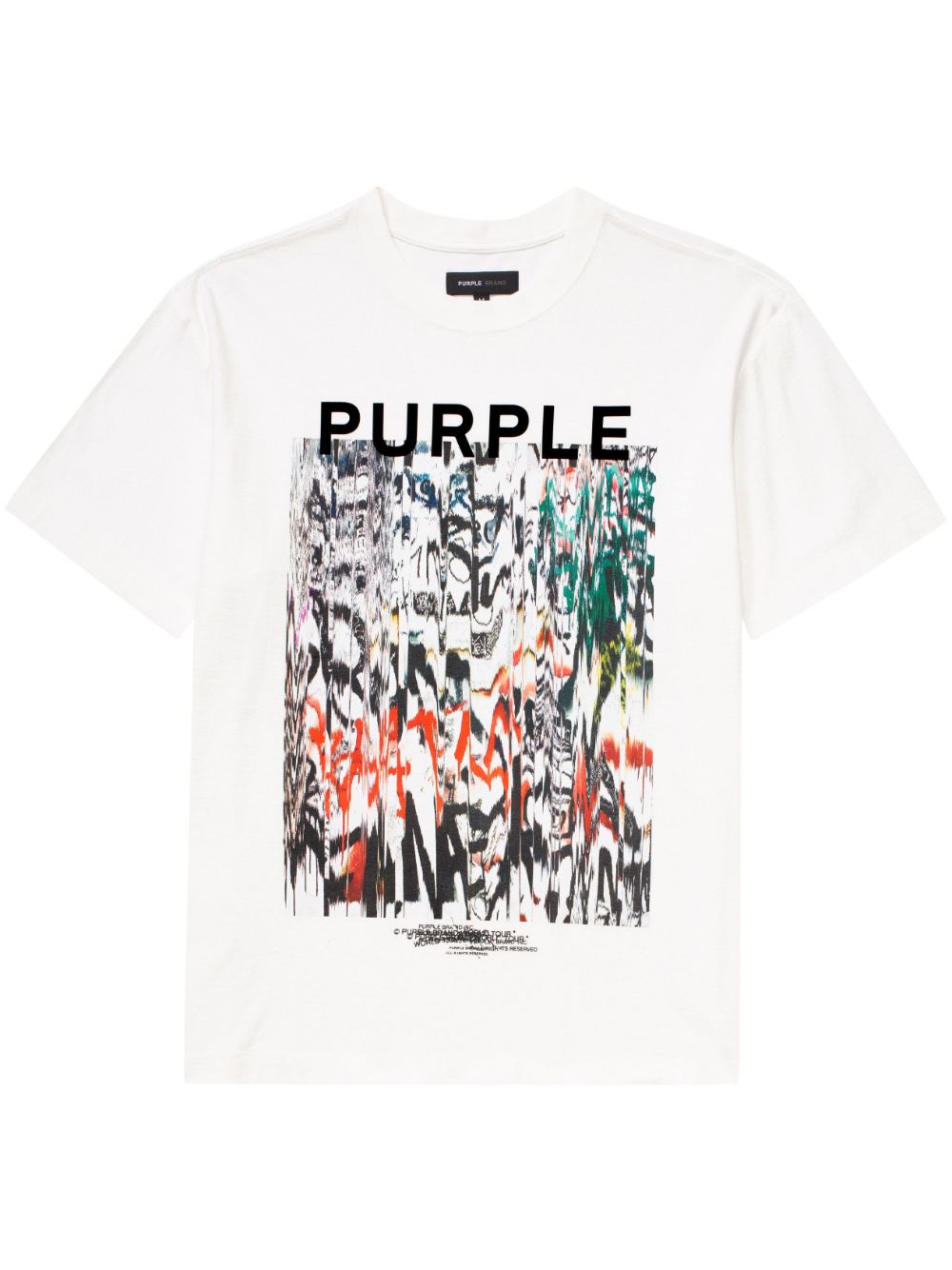 Purple Brand logo-print cotton T-shirt - White von Purple Brand