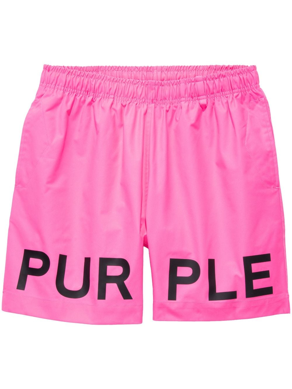 Purple Brand logo-print elasticated-waistband shorts - Pink von Purple Brand